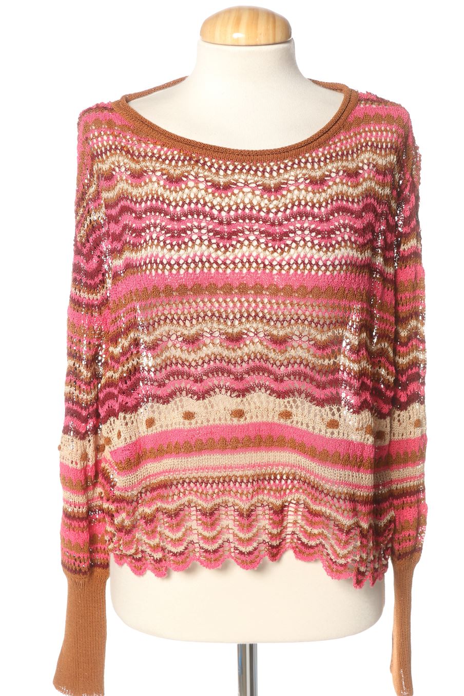 Pull Zara de la taille S, de couleur marron