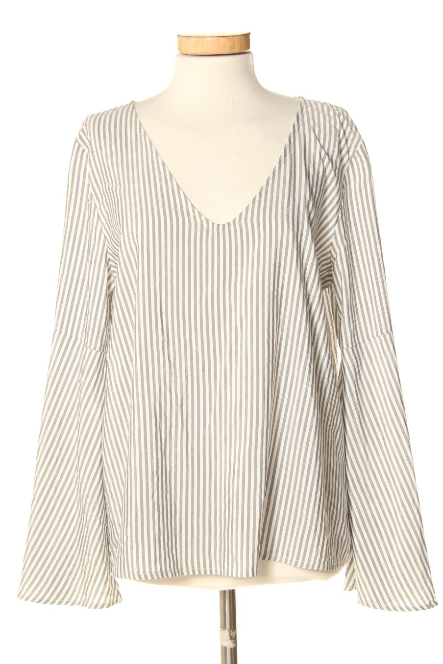 Blouse à manches longues Pull & Bear de la taille L, de couleur rayures
