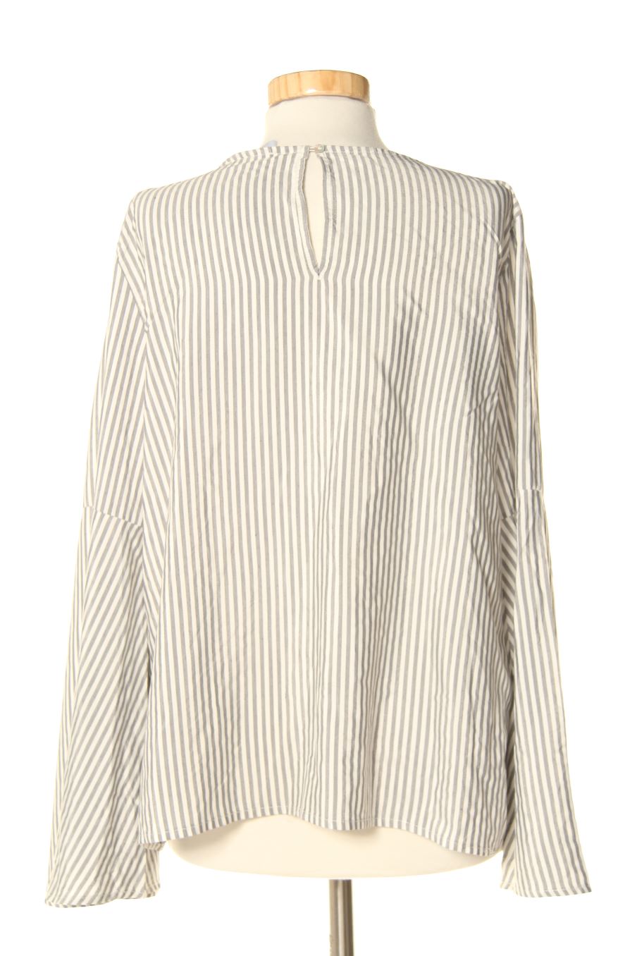 Blouse à manches longues Pull & Bear de la taille L, de couleur rayures