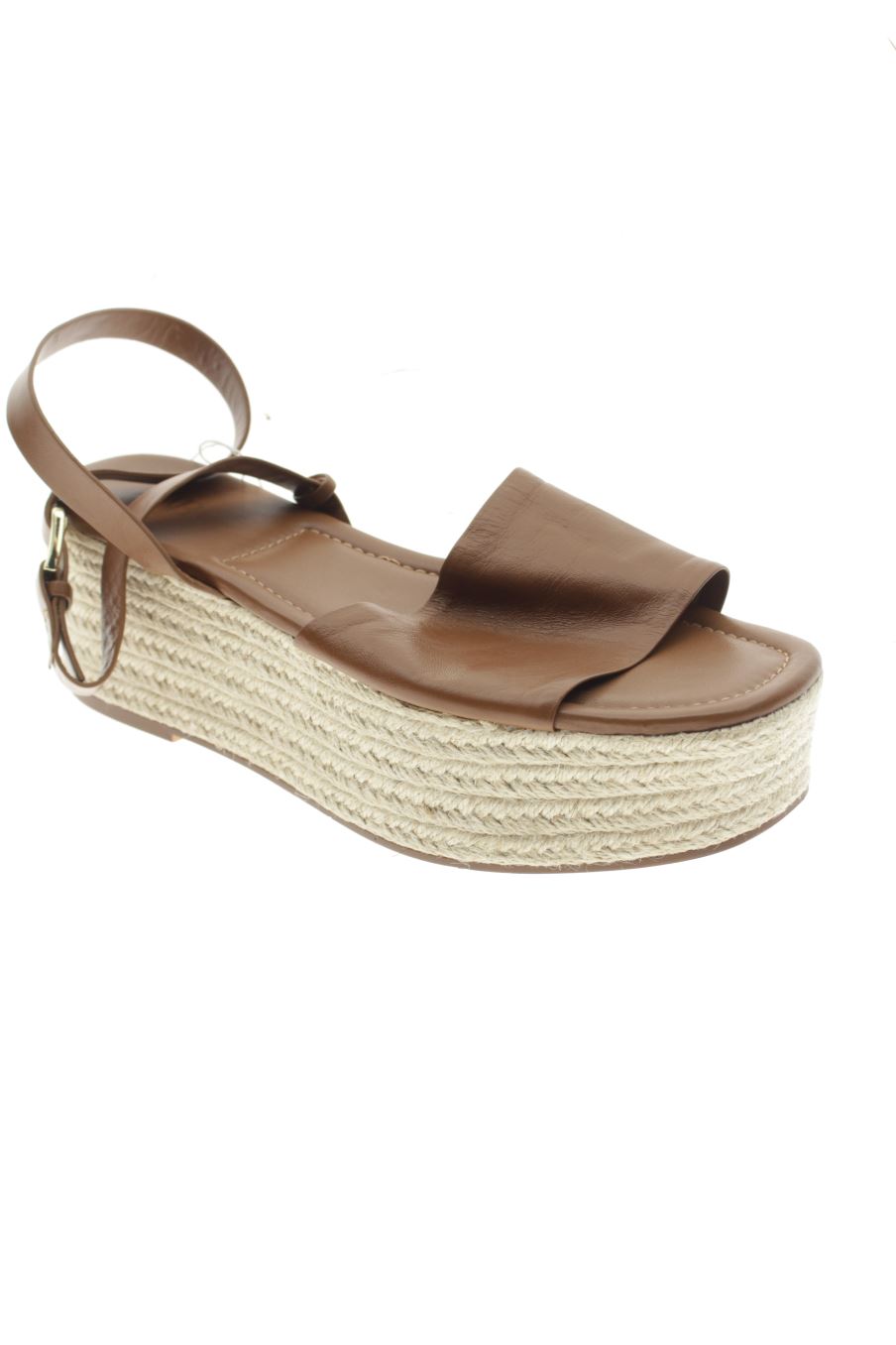Plataformas de Zara de la talla 39, de color marrón de