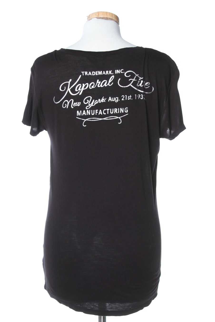 T-shirt Kaporal de la taille L, de couleur noir