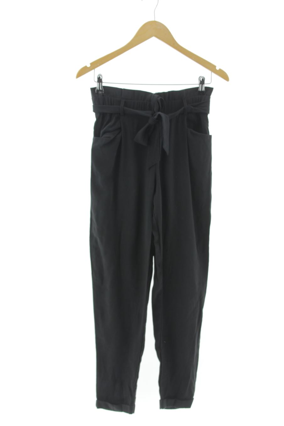 Pantaloni casual de trf (ZARA) de la talla XS, de color nero