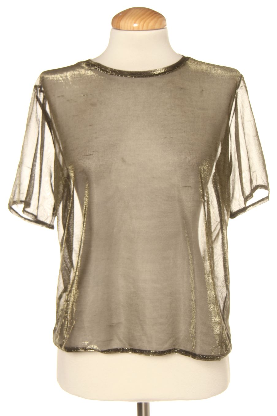 Blouse à manches courtes Stradivarius de la taille M, de couleur marron