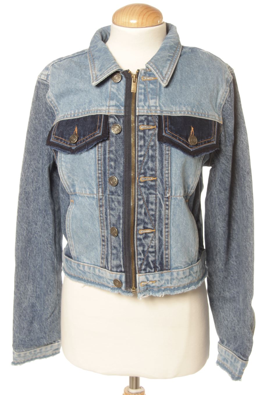 Blouson Desigual de la taille M, de couleur bleu de denim