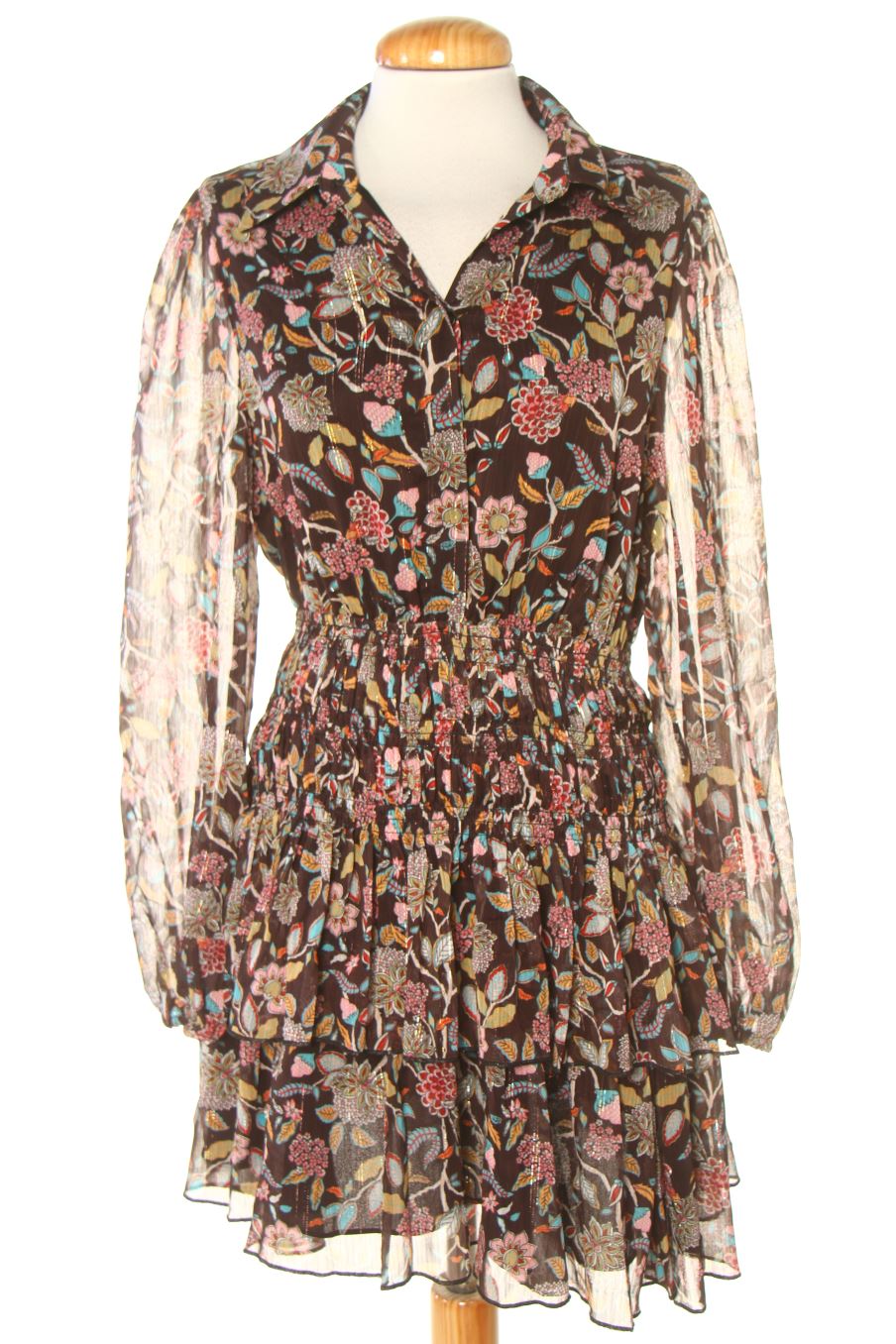Robe casual Desigual de la taille M, de couleur fleurs