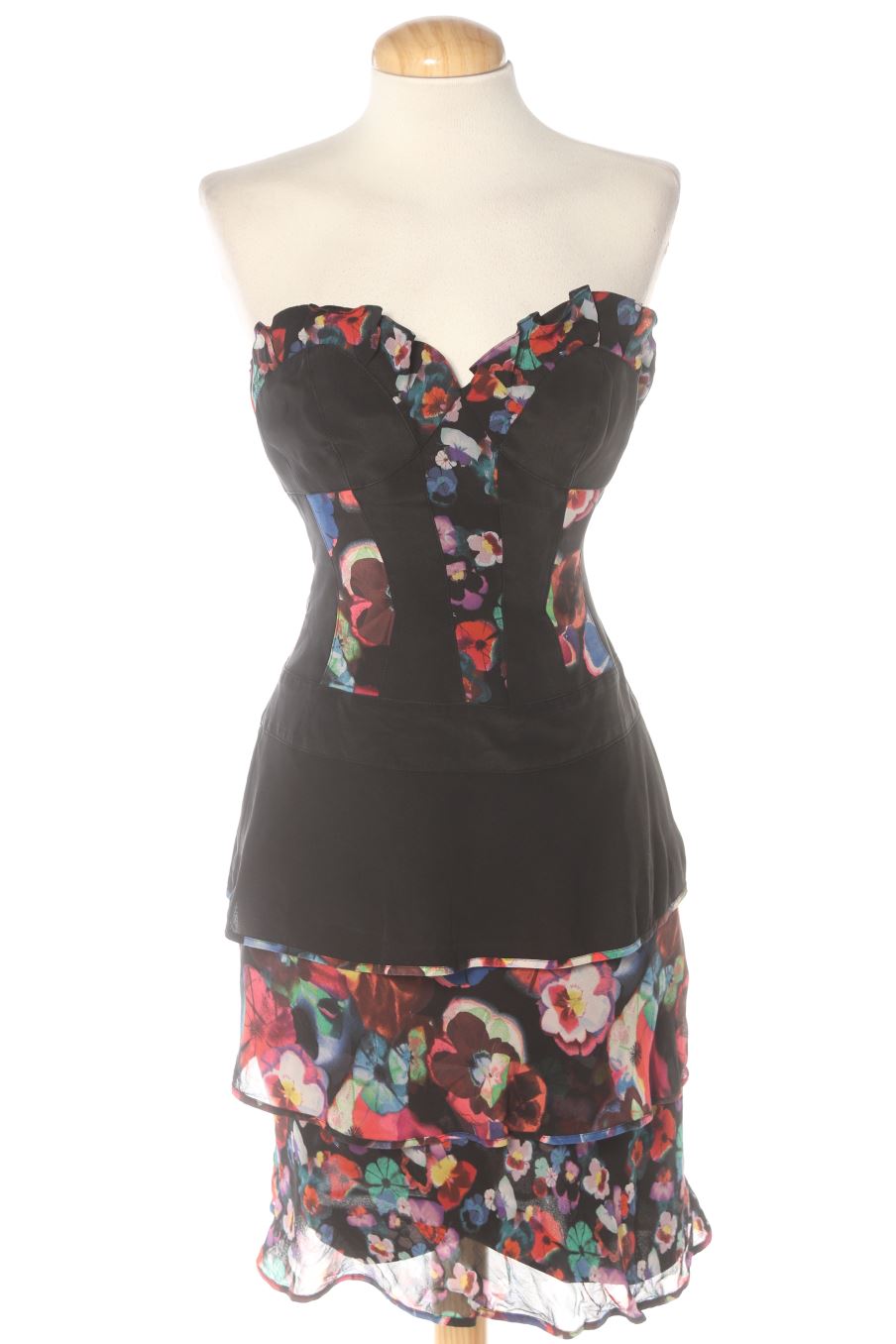 Einfaches Kleid von KAREN MILLEN Größe 36, Farbe Schwarz, aus Seide für