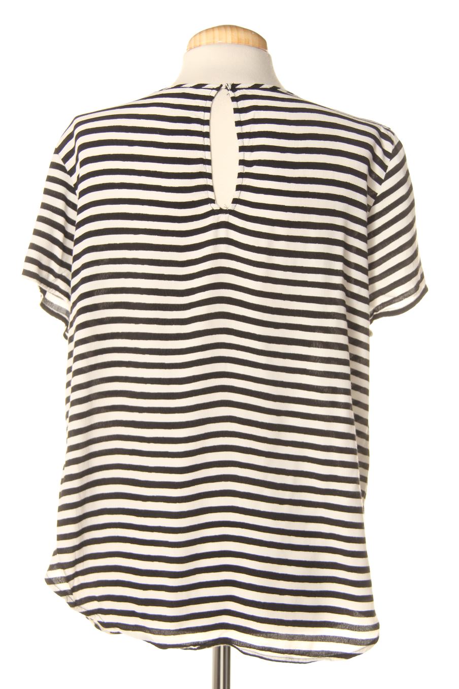 Blouse à manches courtes H&M de la taille 40, de couleur rayures