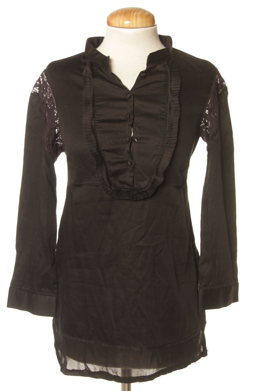 Langärmelige Bluse von U (by Adolfo Dominguez) Größe 36, Farbe Schwarz, für