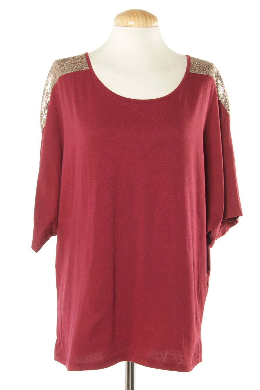 T-shirt Made in italy de la taille 40, de couleur bordeaux