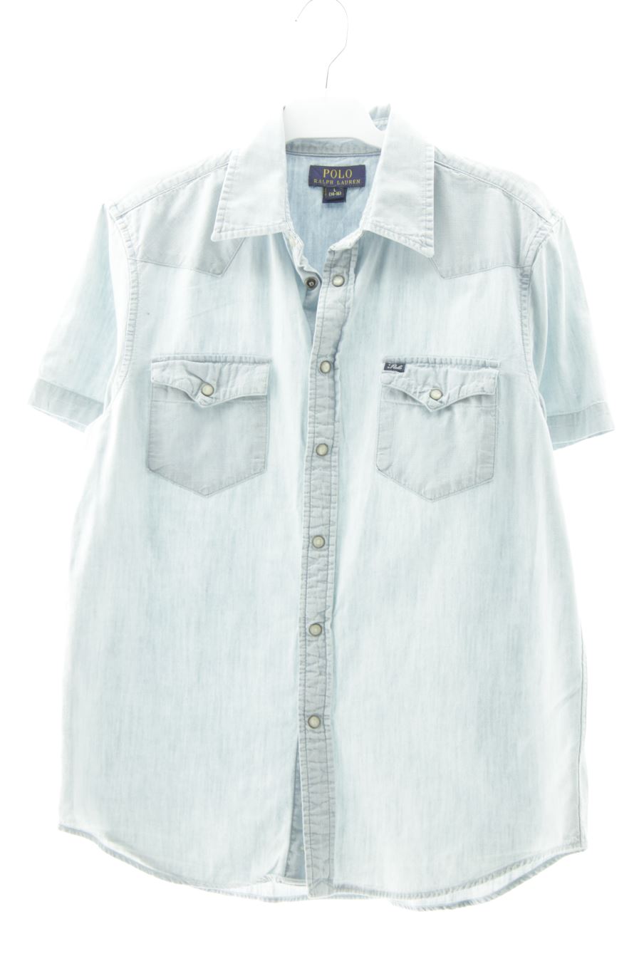 gebraucht Polo Ralph Lauren Kurzärmeliges Hemd Größe 164 aus Denim