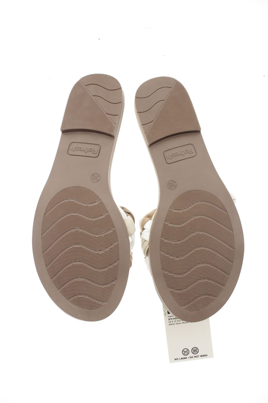 Sandalias planas de Refresh de la talla 38, de color marrón de