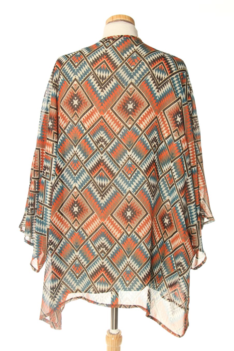Kimono de PERCENTIL de la talla XXL, de color estampado