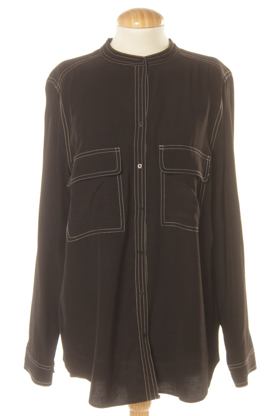 Langärmelige Bluse von Camaieu Größe 38, Farbe Schwarz, für
