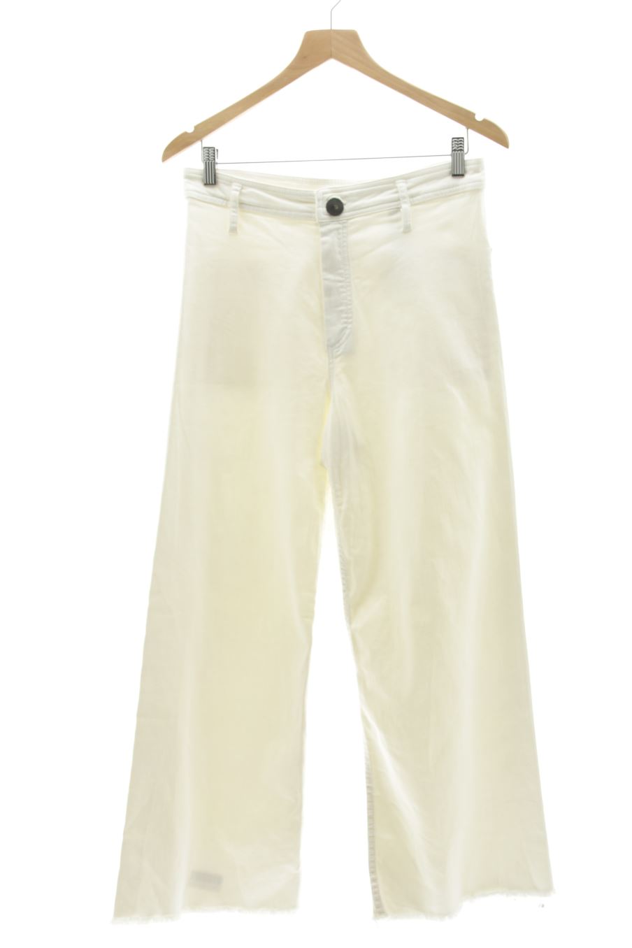 Vaquero de Massimo Dutti de la talla 40, de color blanco de ropa vaquera