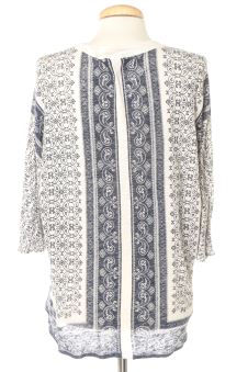 Blouse à manches courtes L Massimo Dutti