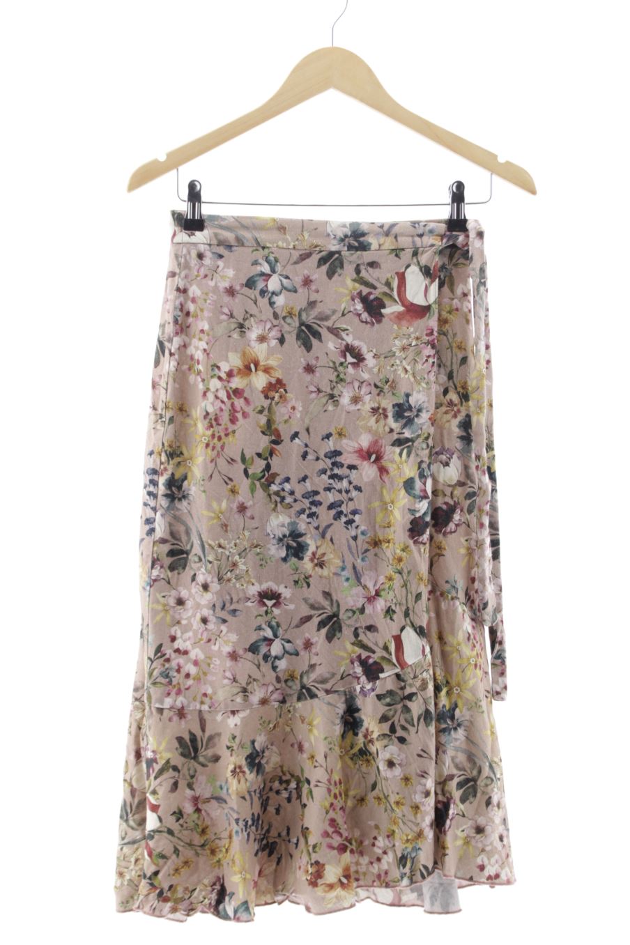 Falda de Zara de la talla S, de color flores