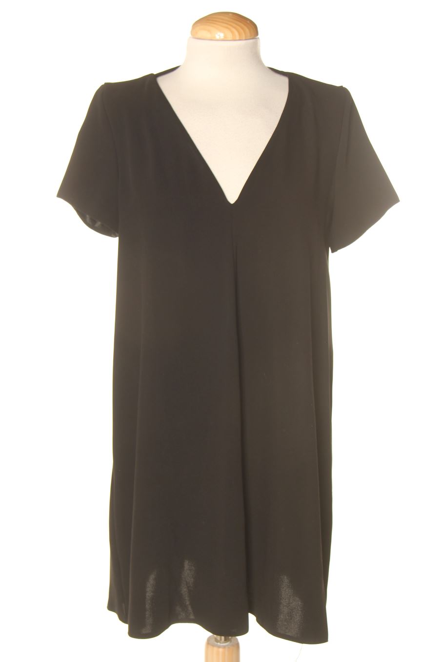 Vestido casual de Trafaluc de la talla XS, de color negro