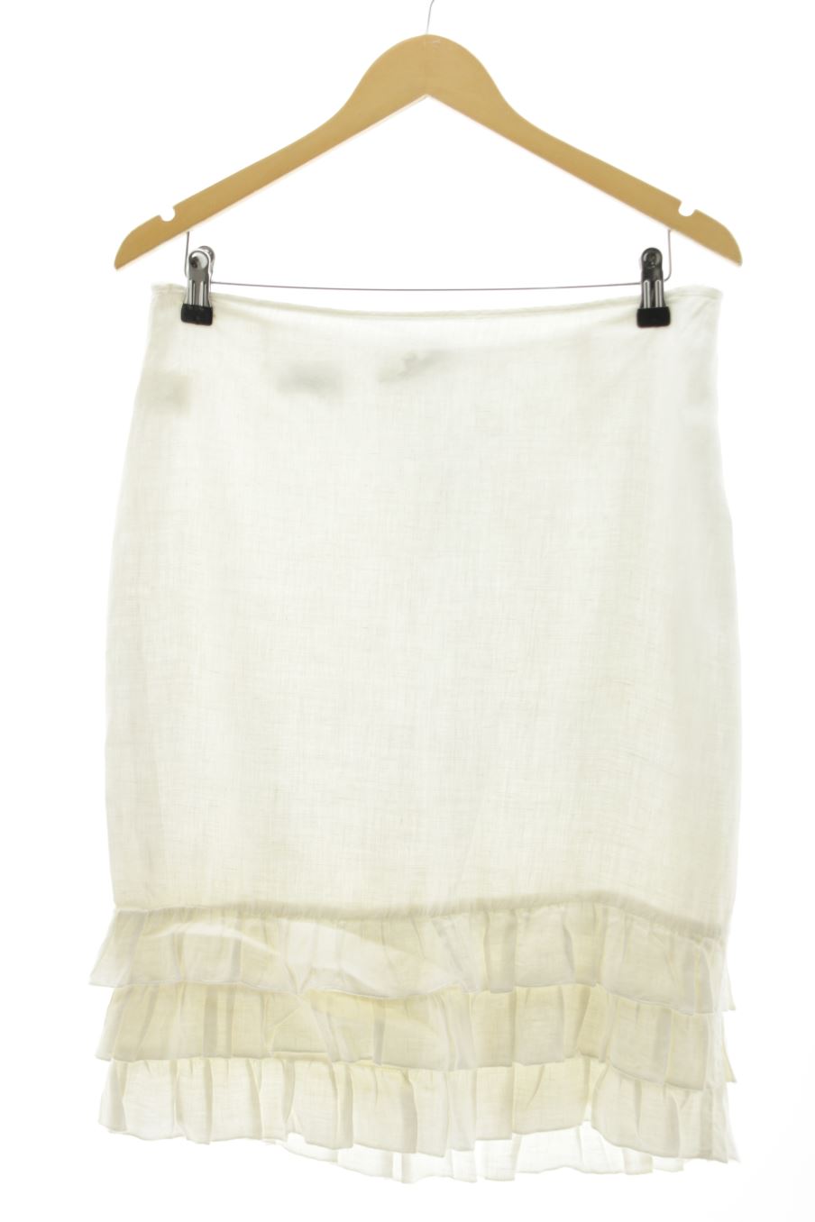 Falda de Fórmula Joven de la talla 42, de color blanco