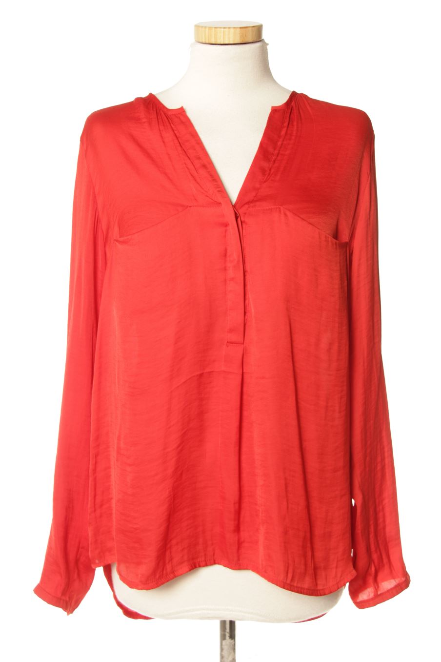 Blouse à manches longues Trafaluc de la taille M, de couleur rouge
