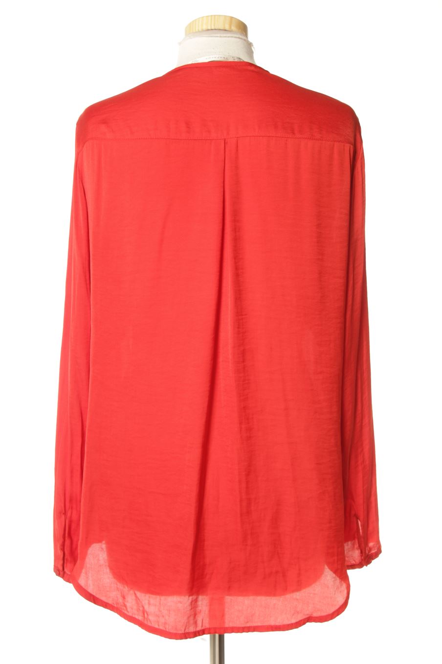 Blouse à manches longues Trafaluc de la taille M, de couleur rouge
