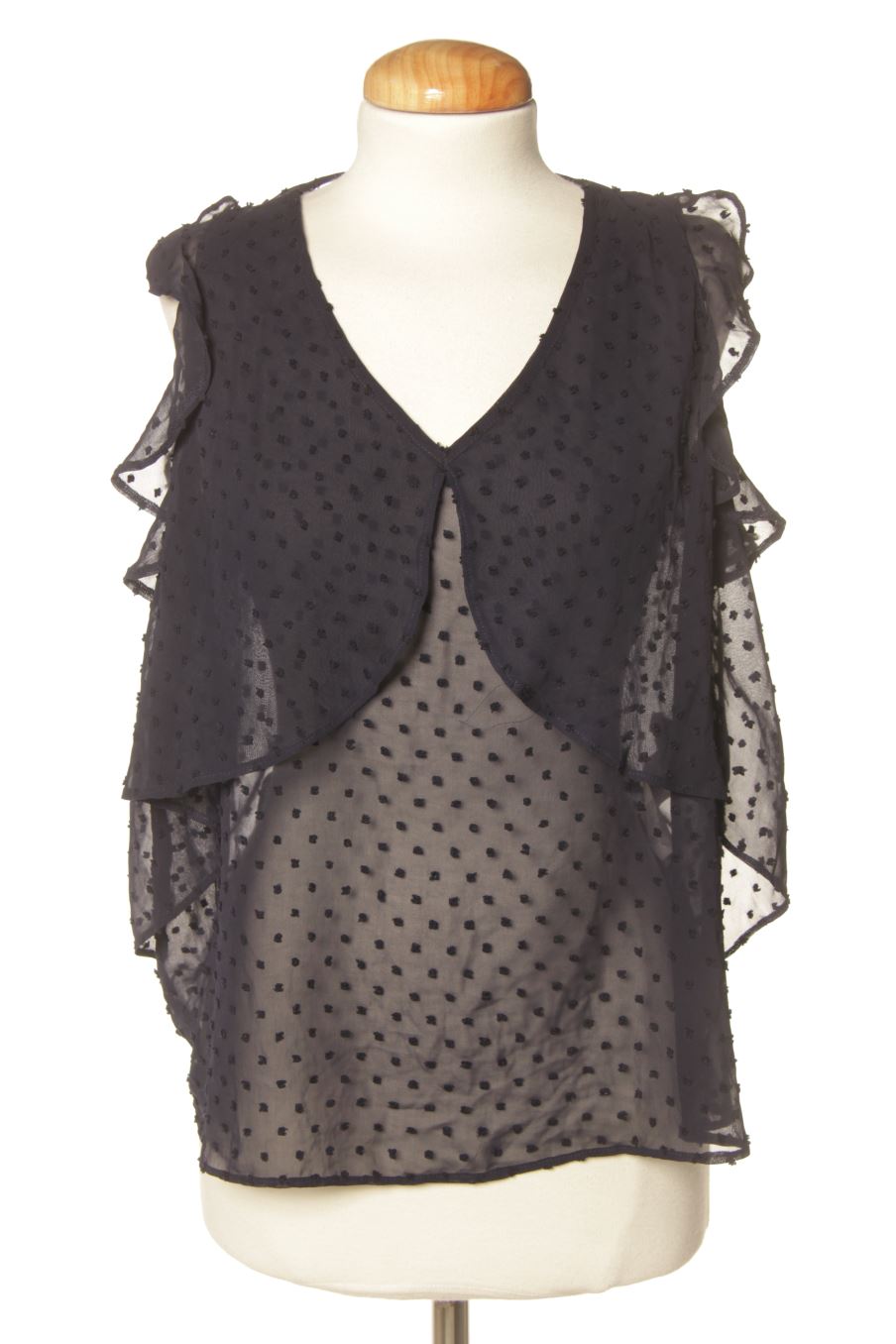 Blouse à manches courtes Kookai de la taille 34, de couleur bleu marine