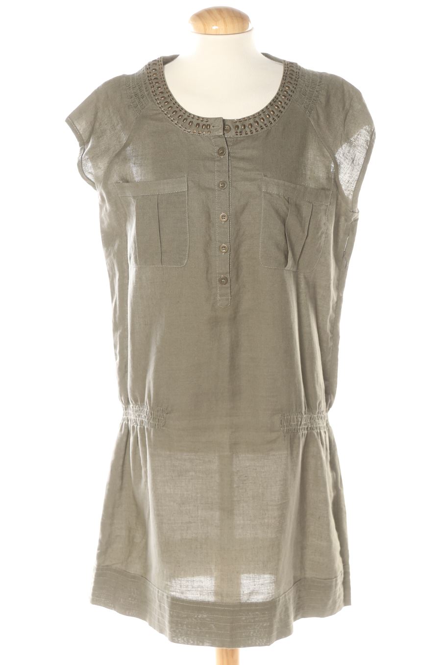 Robe casual La morena de la taille XL, de couleur vert