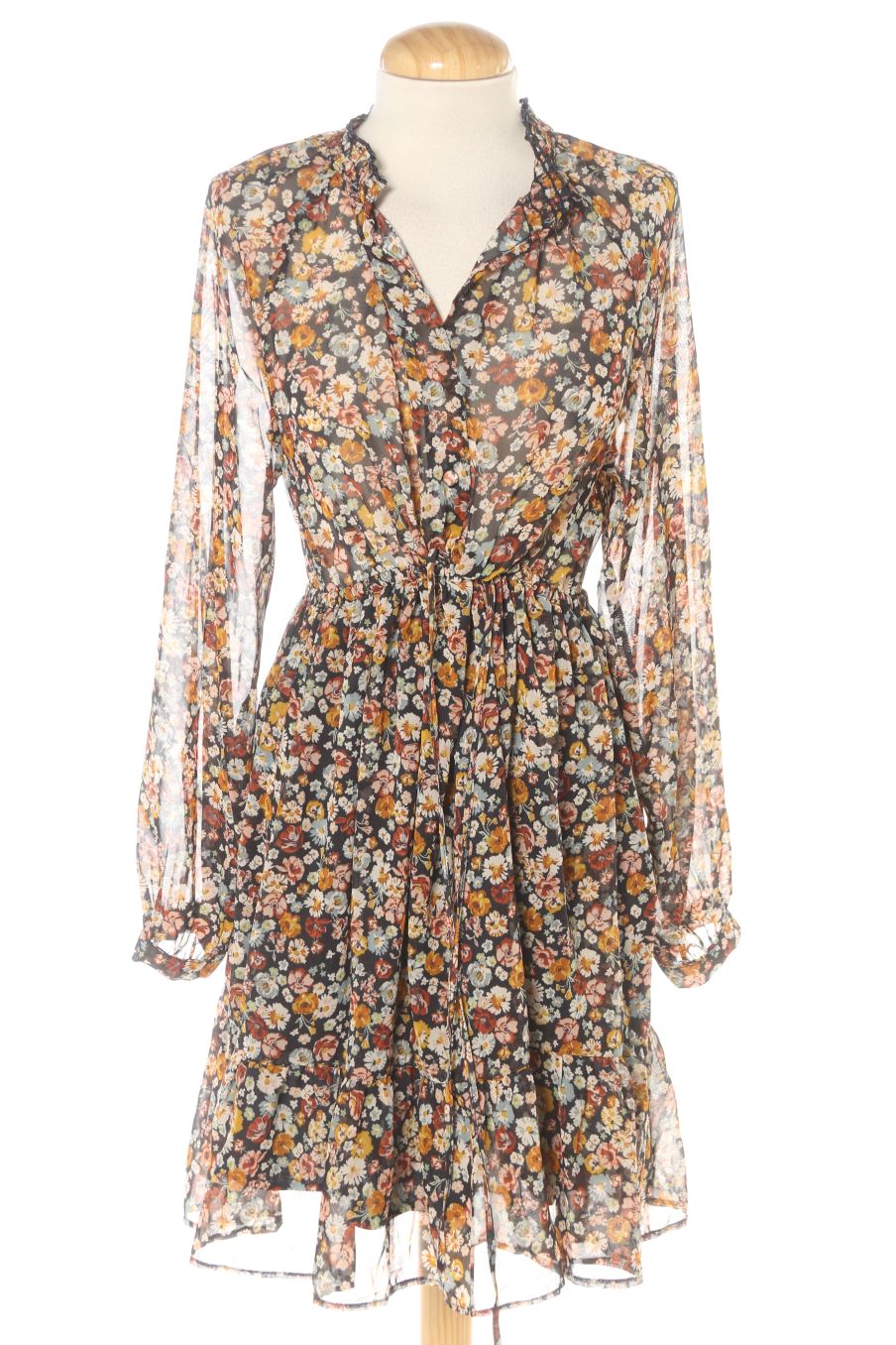 Einfaches Kleid von Zara Größe S, Farbe Geblümt, für