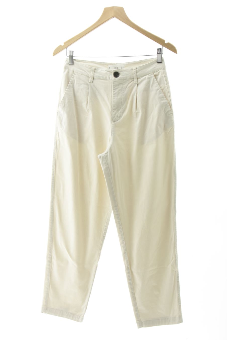 Pantalon Casual Mango de la taille 36, de couleur beige