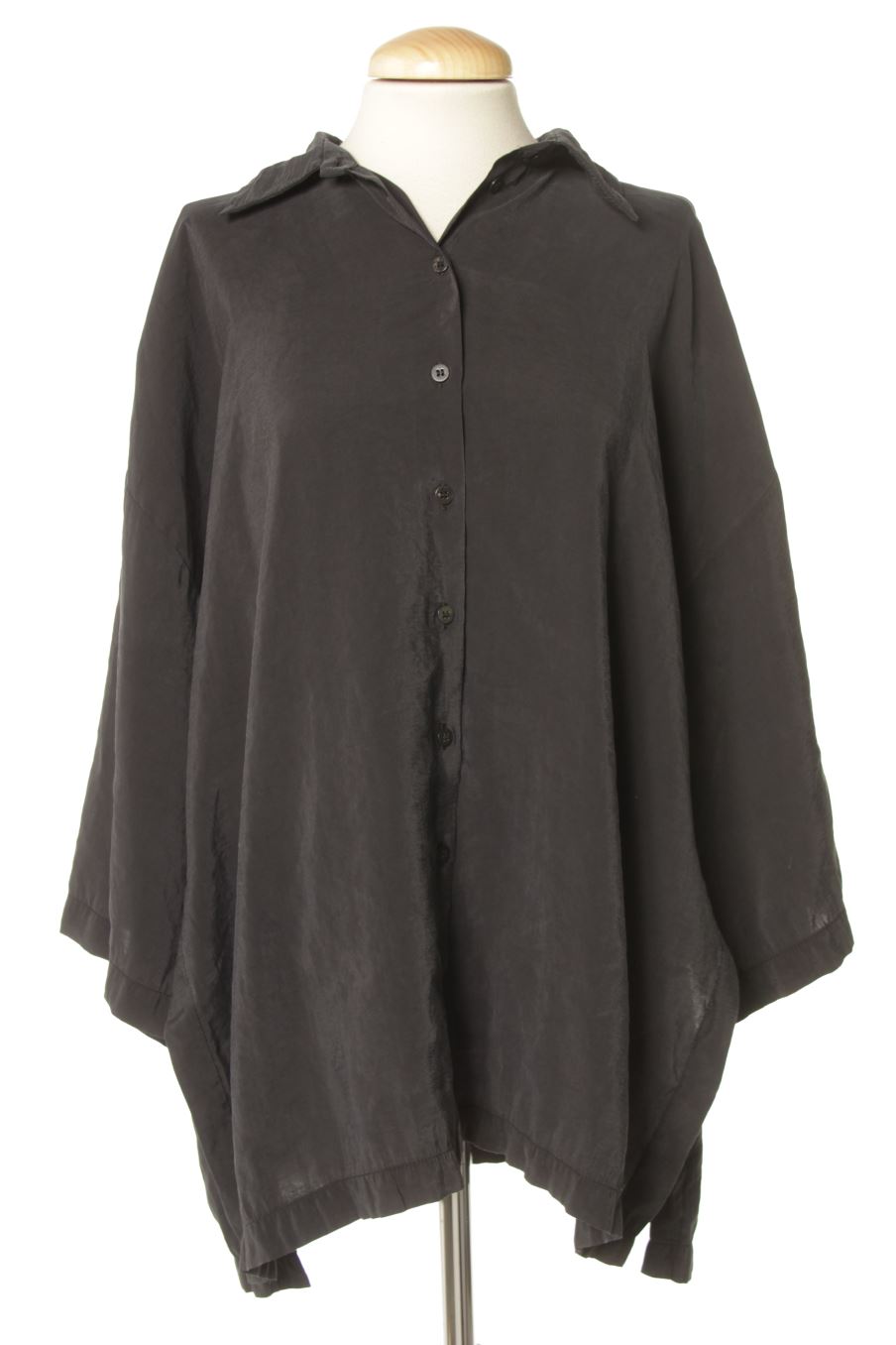 Blusa de manga corta de Zara de la talla XS, de color negro