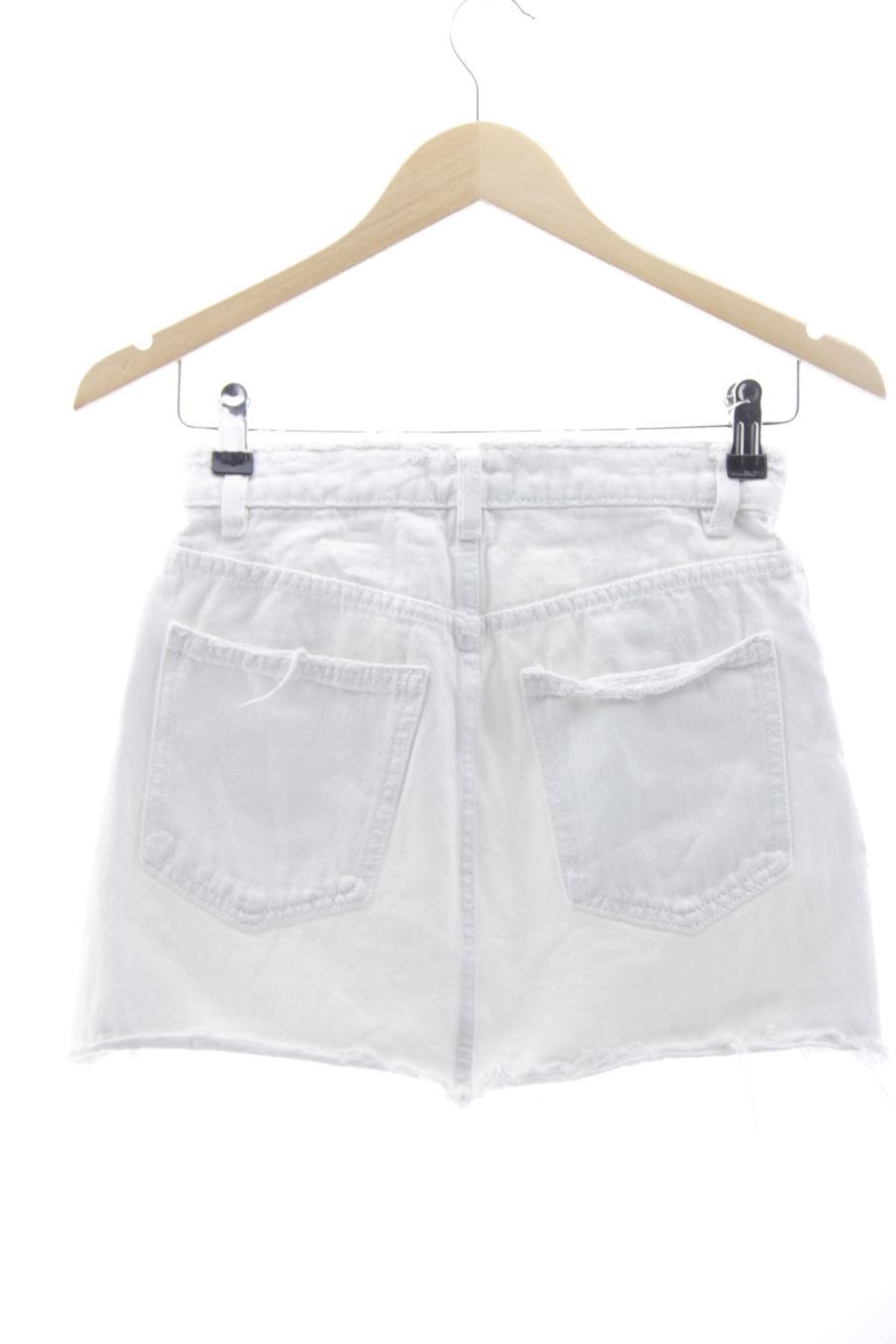 Jupe En Denim Blanc Zara - Taille S, Longueur 17 Pouces, 100% Coton, Neuf Sans étiquettes