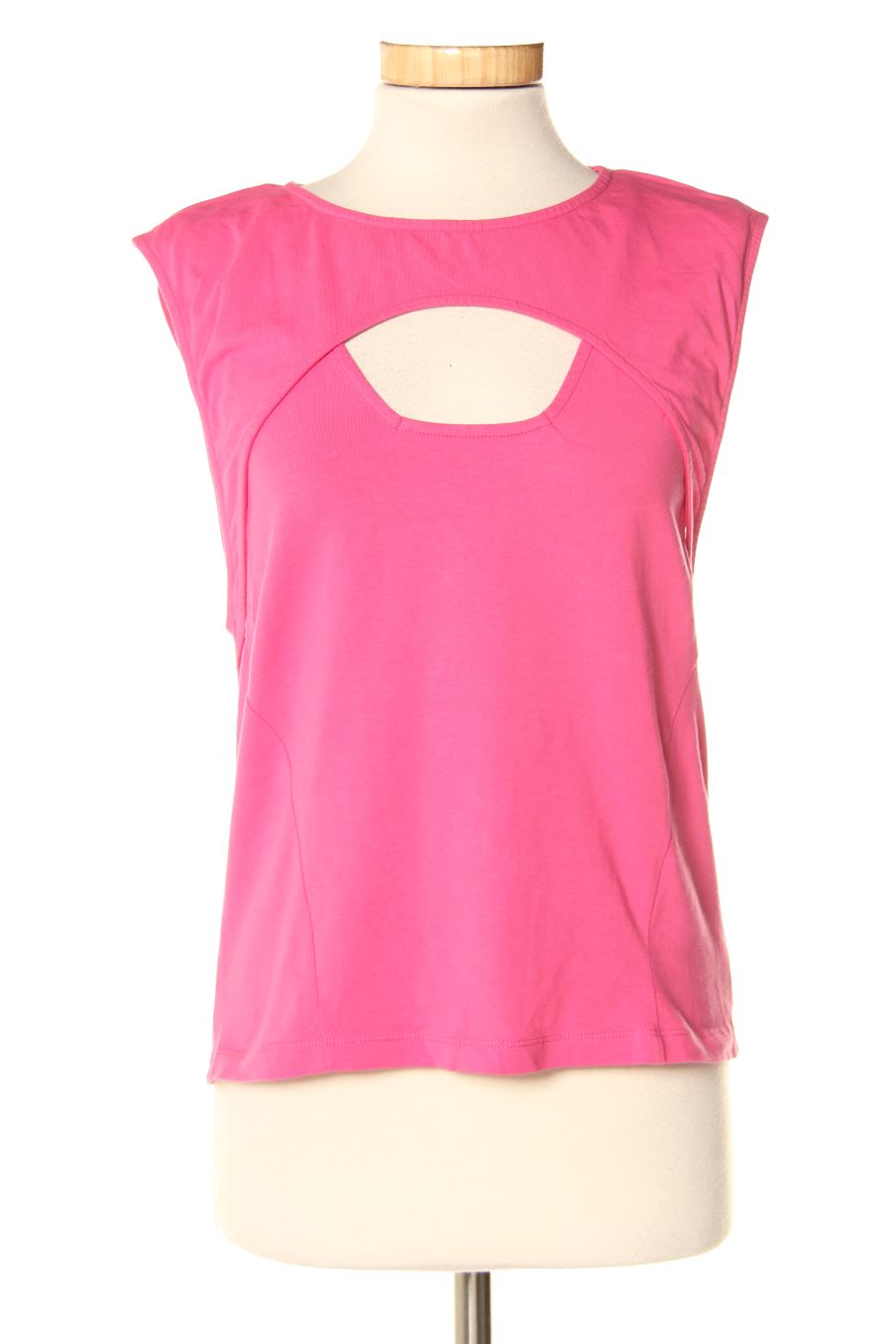 Camiseta sin mangas de Uterqüe de la talla L, de color rosa