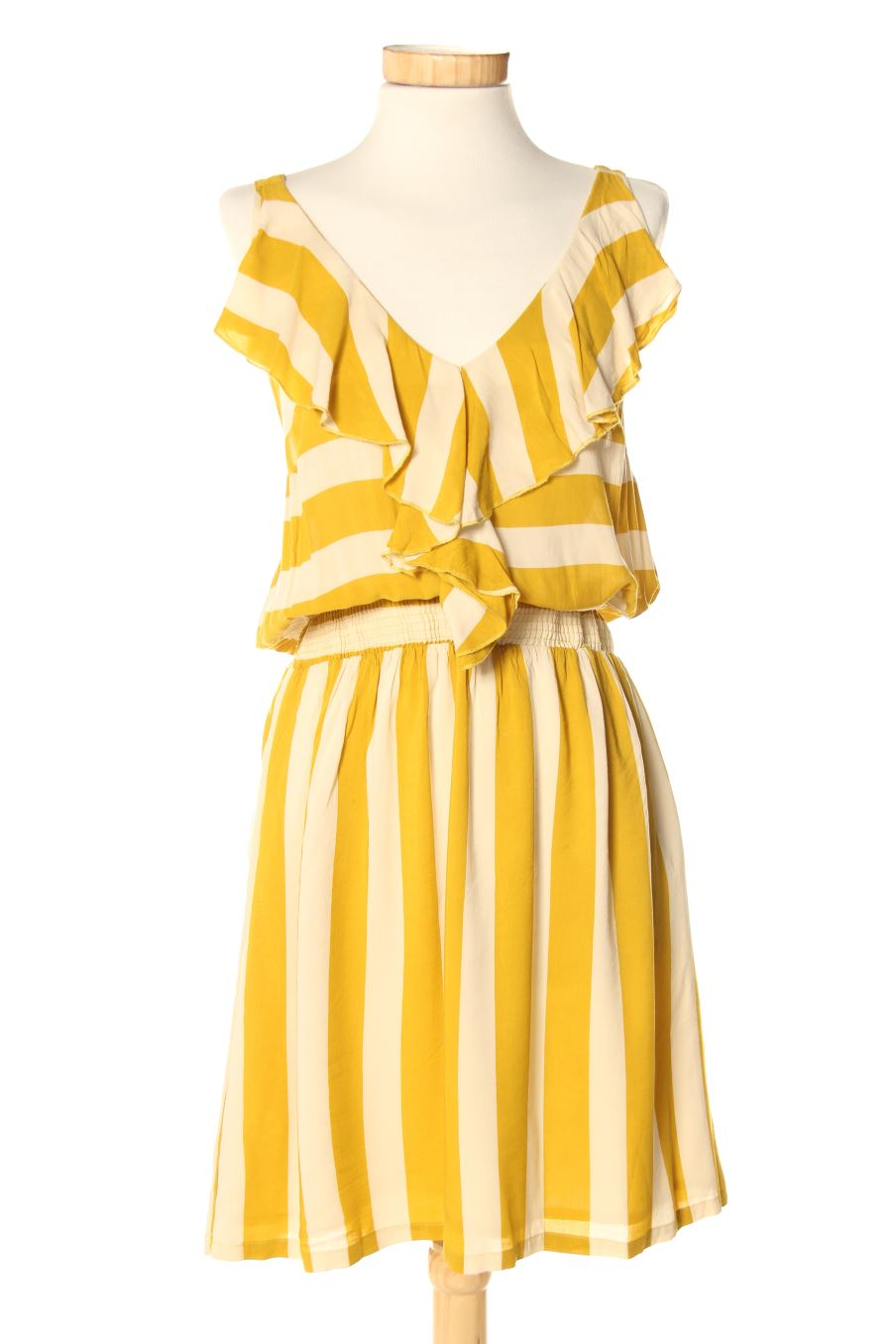 Robe casual Naf Naf de la taille 38, de couleur rayures