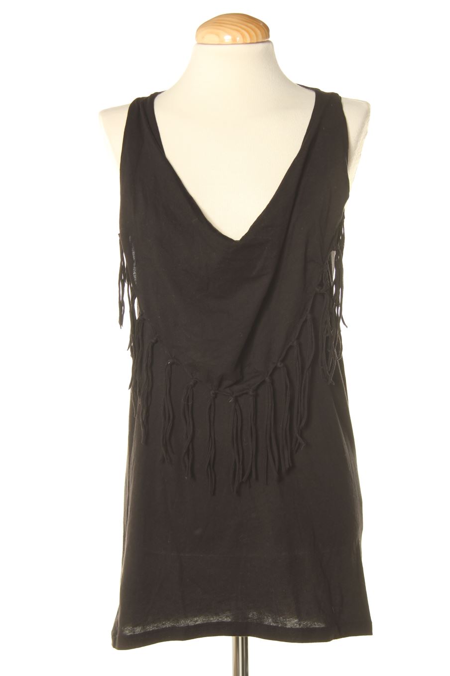 Camiseta sin mangas de Baby Shirt de la talla M, de color negro