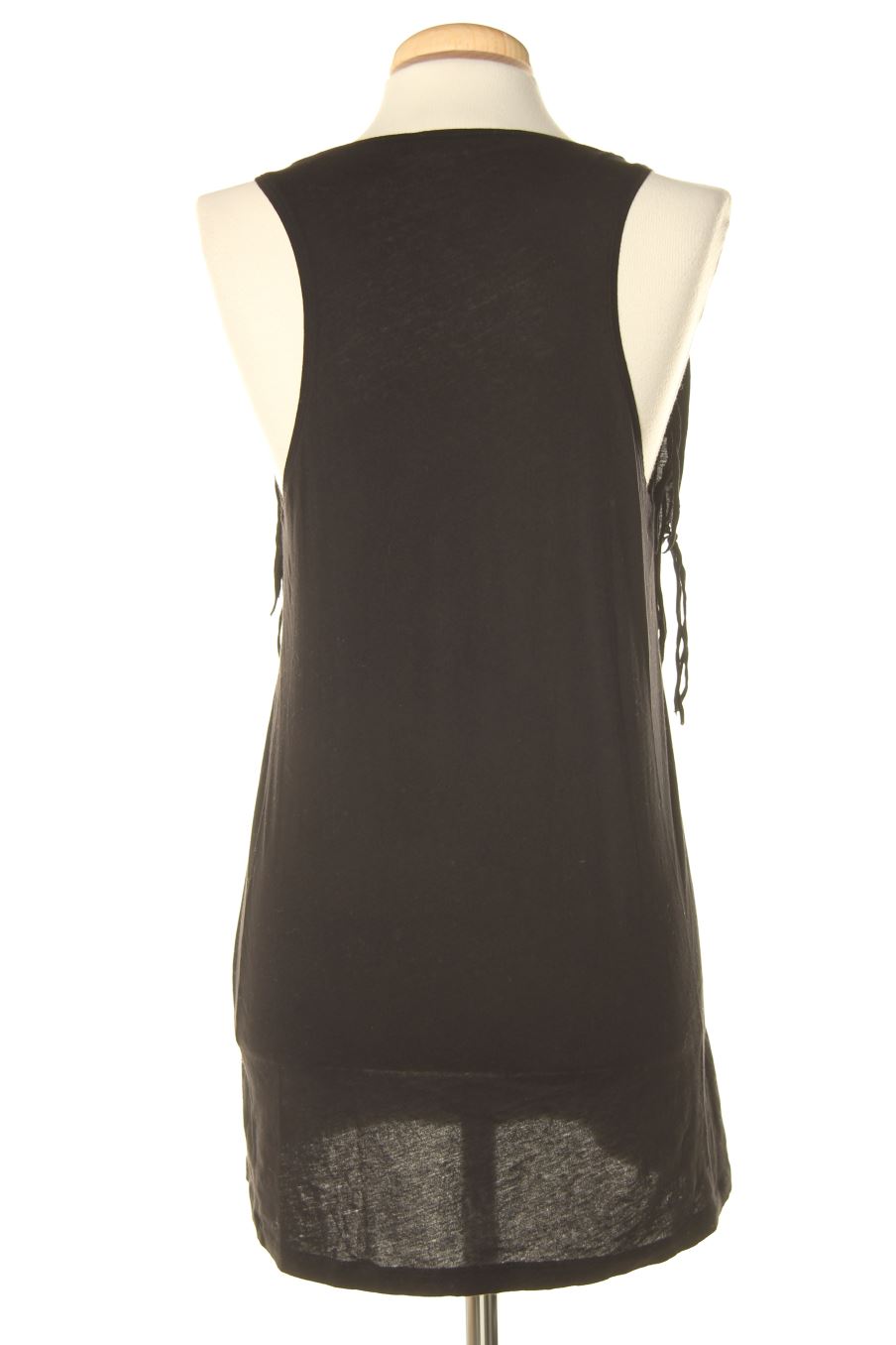 Camiseta sin mangas de Baby Shirt de la talla M, de color negro