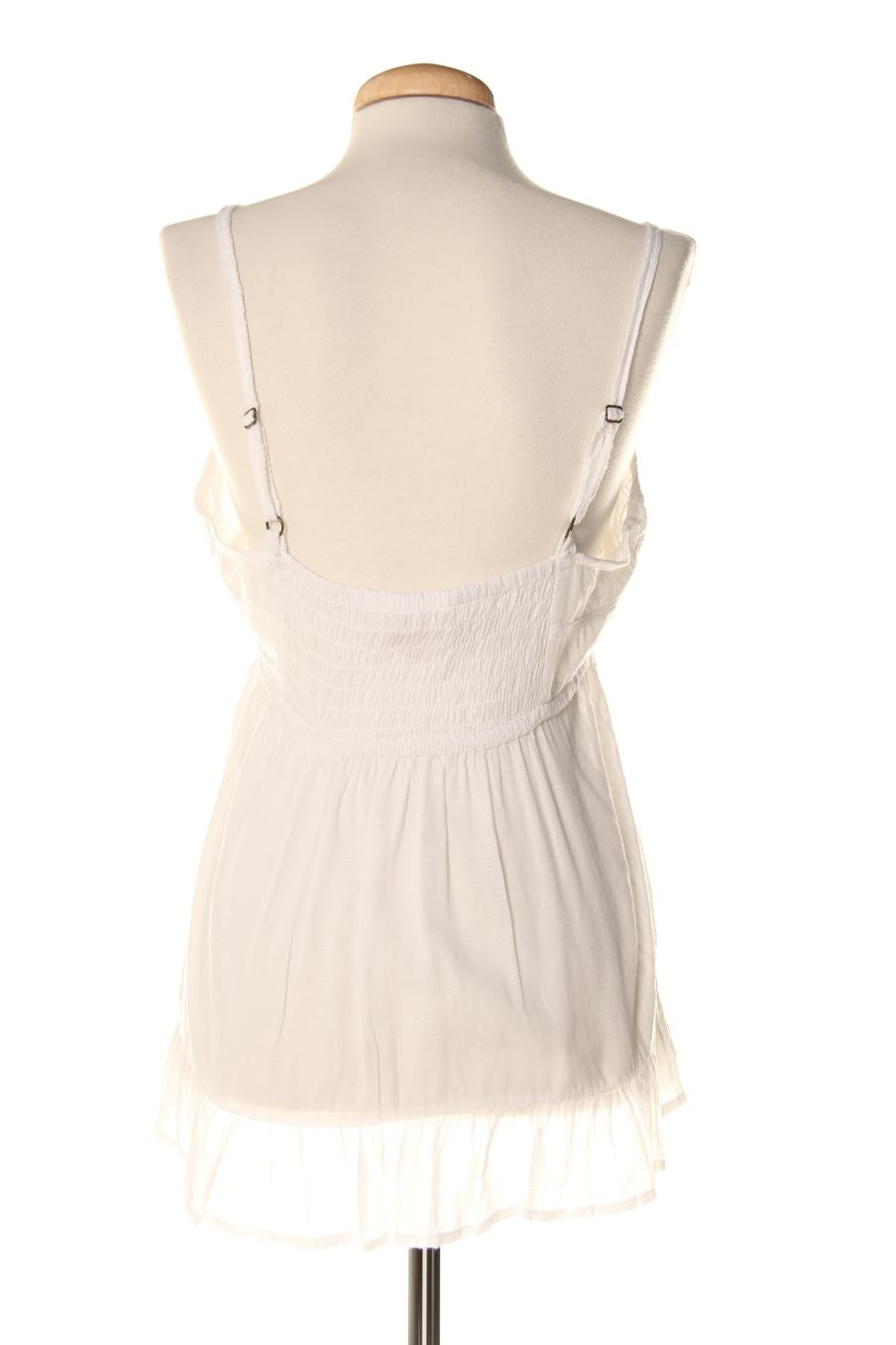 Top Bershka de la taille L, de couleur blanc