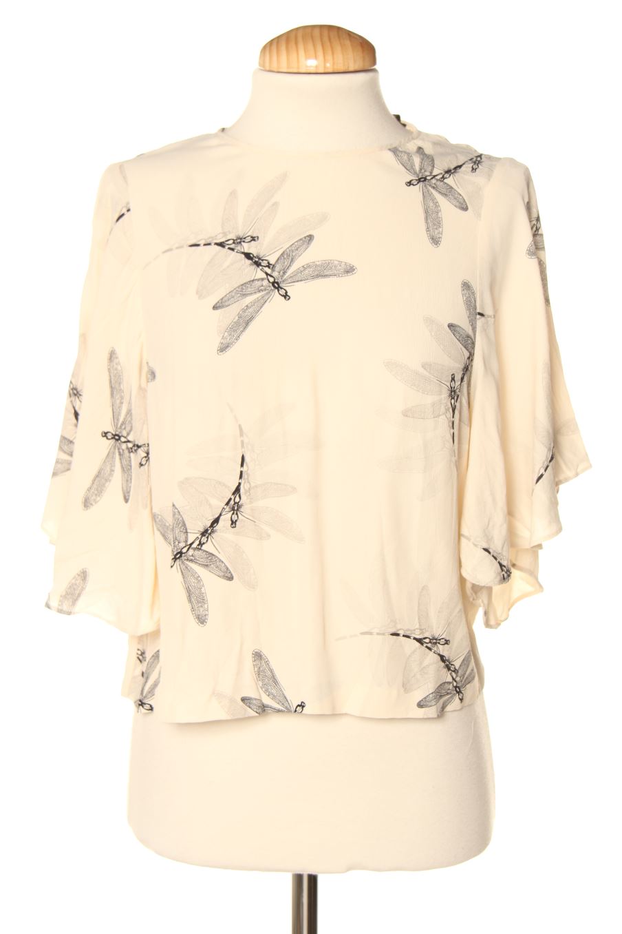 Blouse à manches courtes Zara de la taille S, de couleur imprimés