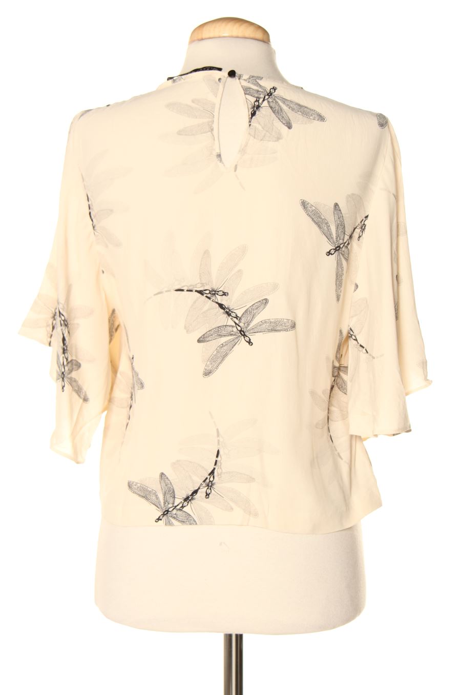 Blouse à manches courtes Zara de la taille S, de couleur imprimés