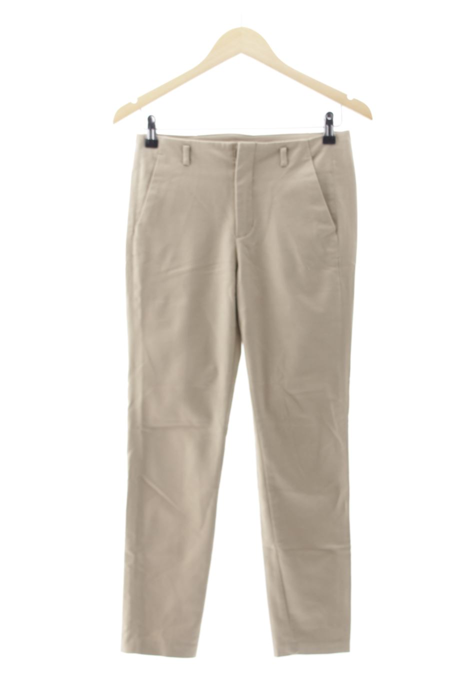 Pantalón de Zara de la talla 34, de color beige