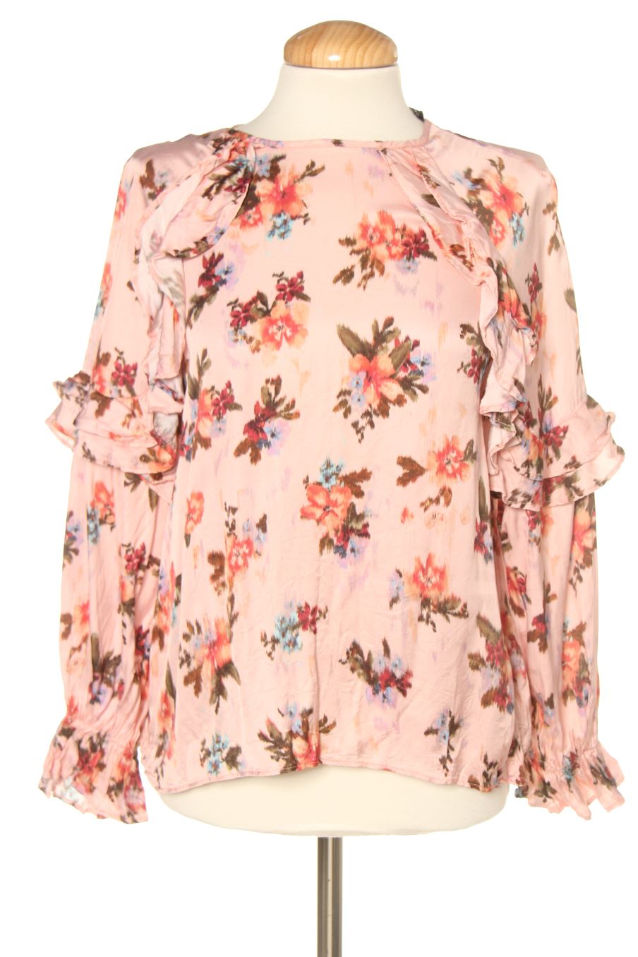 Blusa de manga larga de Zara de la talla S, de color flores