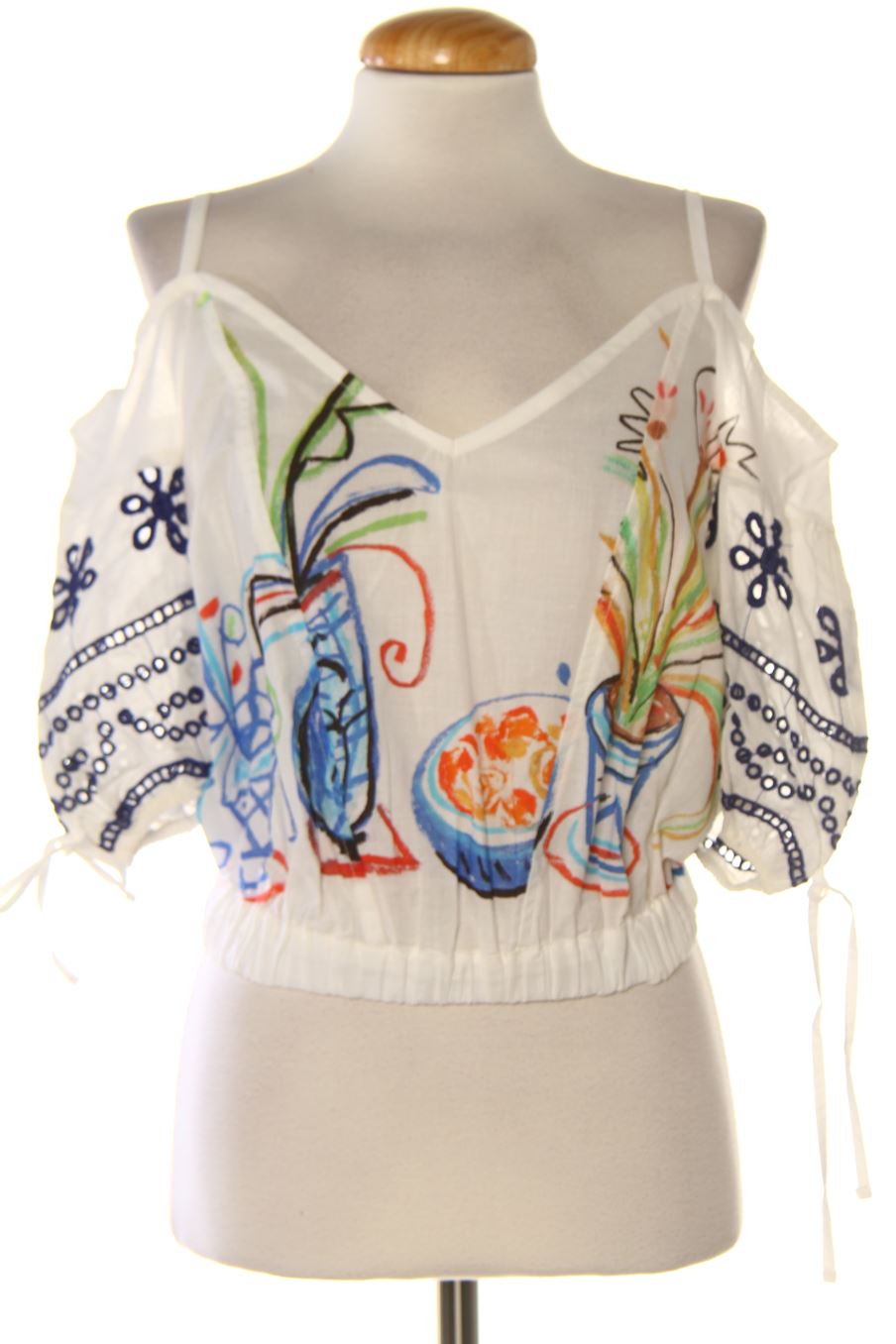 Blusa a maniche corte de Desigual de la talla M, de color stampato