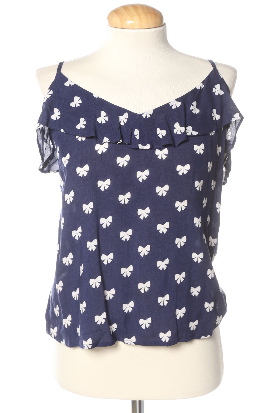 Aufwändiges Top von H&M Größe 36, Farbe Blau, für