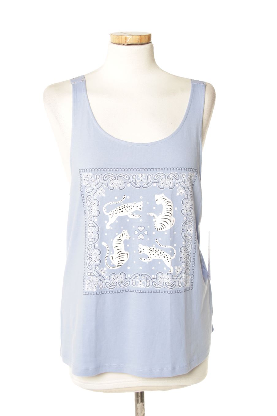 Top Etam de la taille M, de couleur bleu
