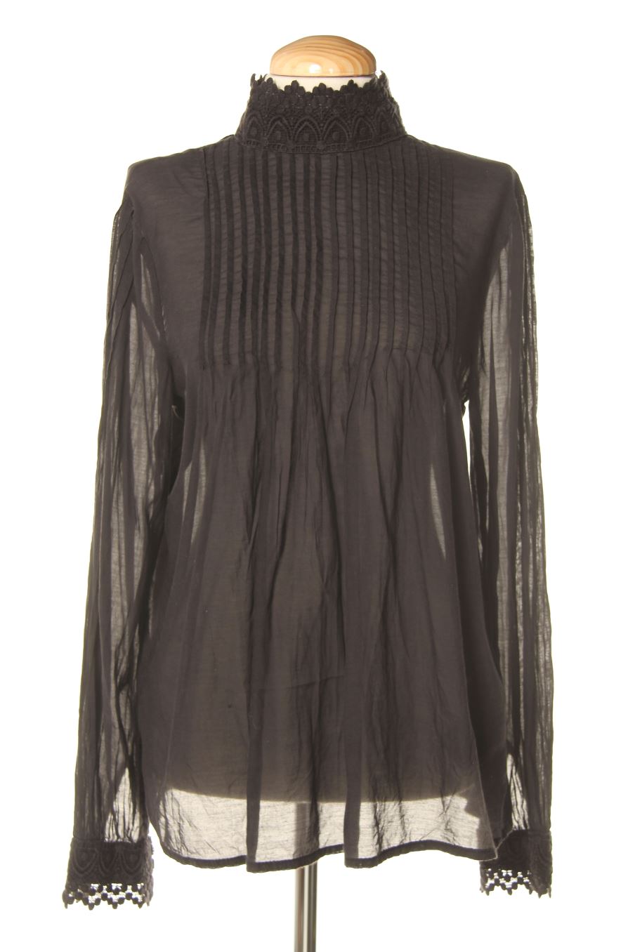 Blusa de manga larga de H&M de la talla 38, de color negro