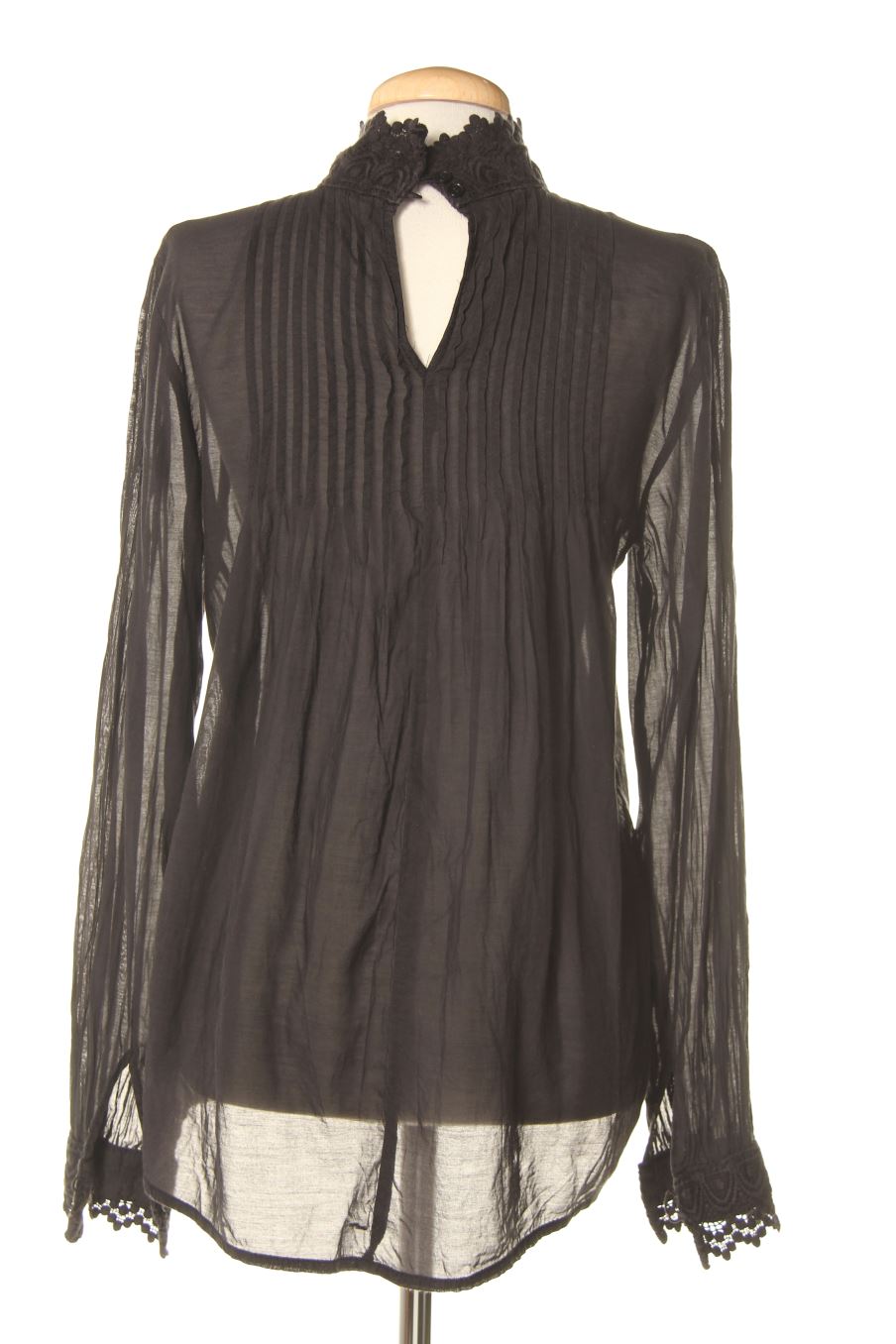 Blusa de manga larga de H&M de la talla 38, de color negro