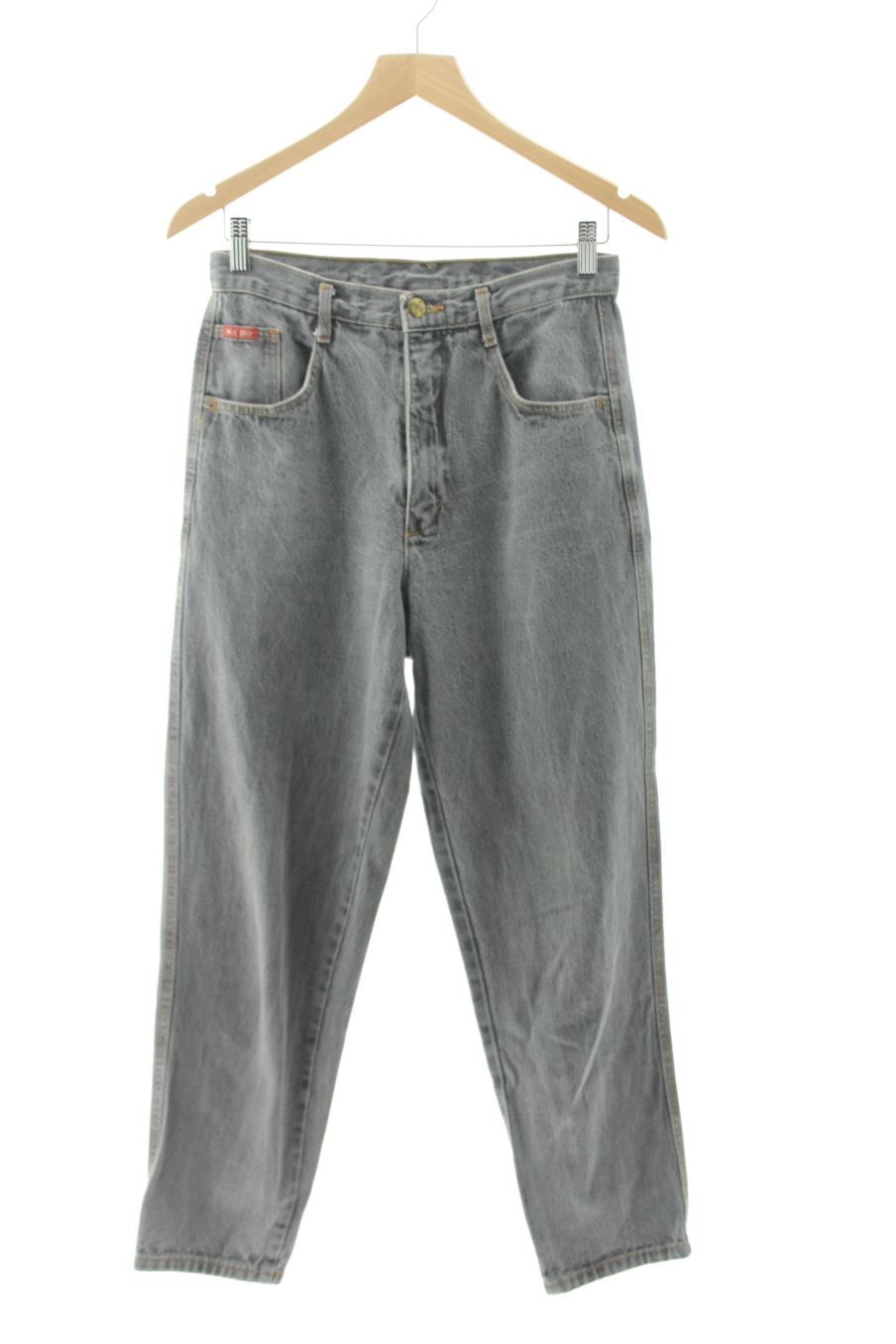 Jeans wit boy de la taille 36, de couleur gris de denim
