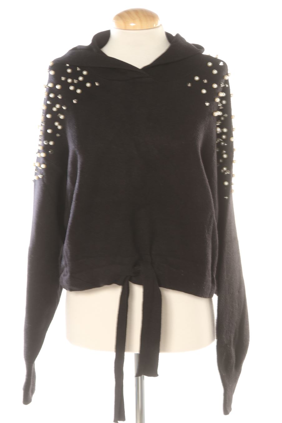 Sudadera de Zara de la talla S, de color negro