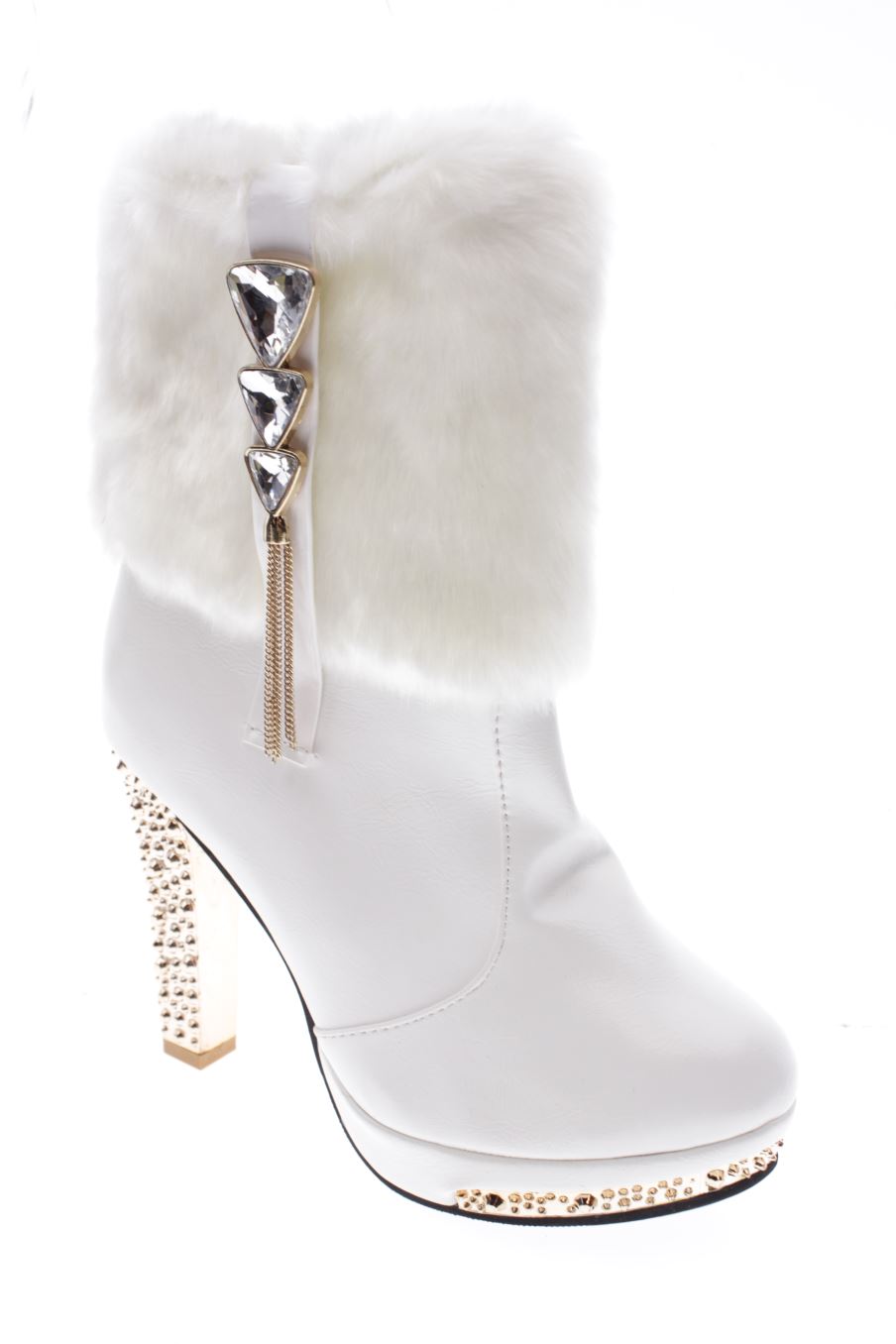 Botines de PERCENTIL de la talla 35, de color blanco de