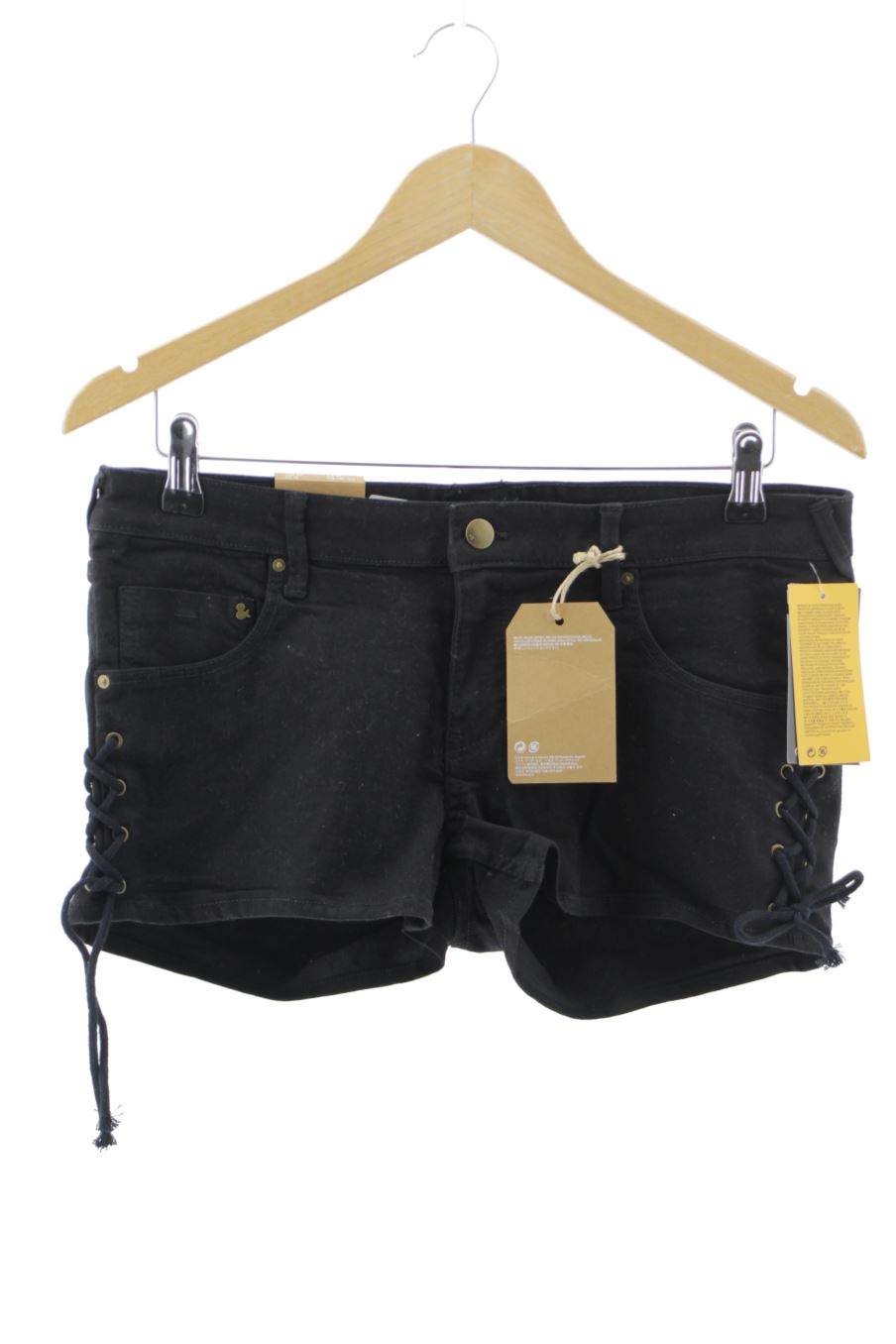 Shorts H&M de la taille 40, de couleur noir de denim
