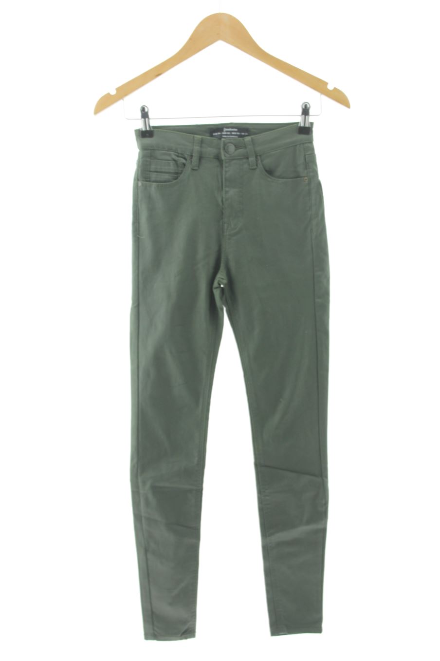 Jeans Stradivarius de la taille 34, de couleur vert de denim