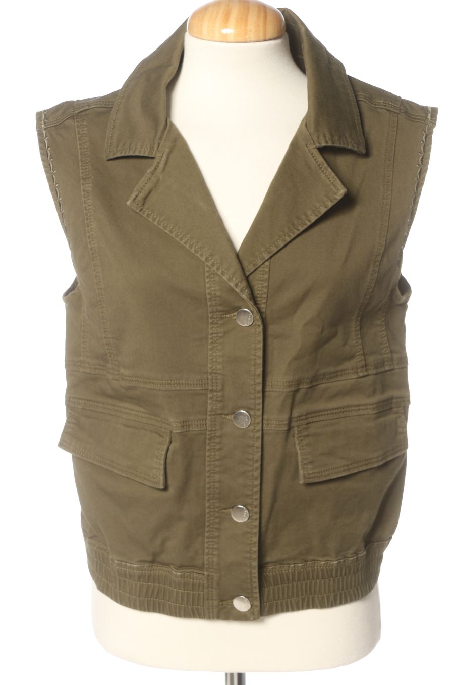 Boléro sans manches Elora de la taille 34, de couleur vert de denim